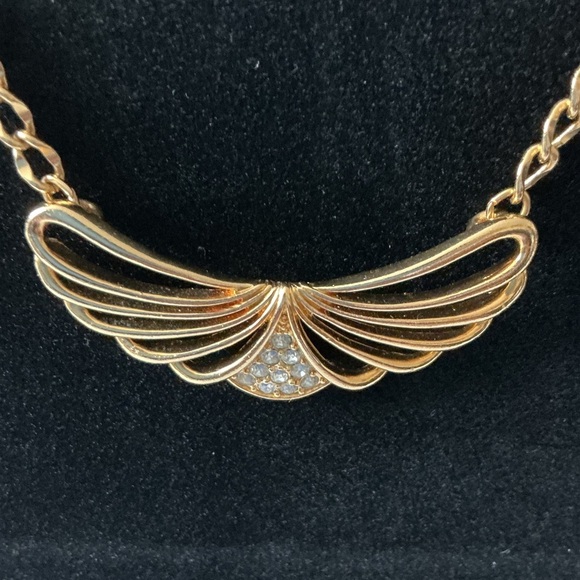 Gold Tone Necklace and Earring Set - Picture 2 of 4